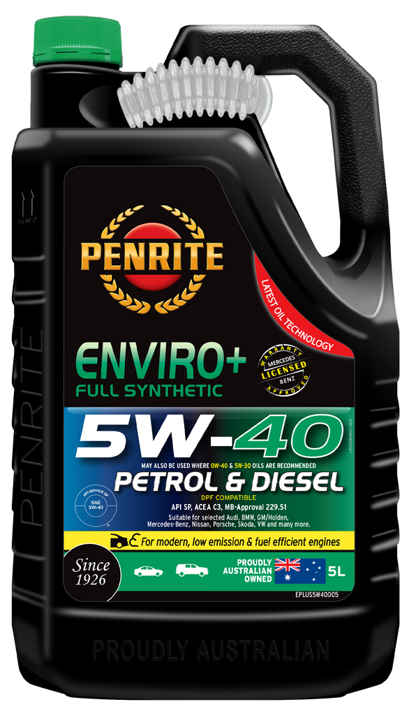 Penrite Enviro+ 5W-40 Engine Oil 5L - EPLUS5W40005