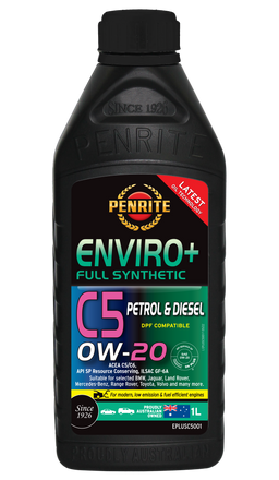 Penrite Enviro+ C5 SAE 0W-20 Synthetic Engine Oil 1L - EPLUSC5001