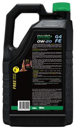 Penrite Enviro+ G4 0W-20 Engine Oil 5L - EPLUSG4FE005