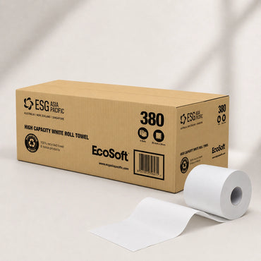 ESG EcoSoft 380 High Capacity White Hand Roll Towel (6 x 243M Roll)