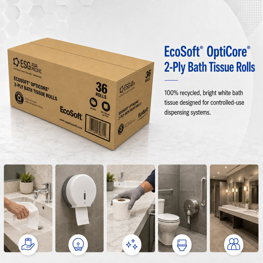 ESG EcoSoft 619 Toilet Tissue Opticore (2 Ply 36 Packs x 865S/Roll)