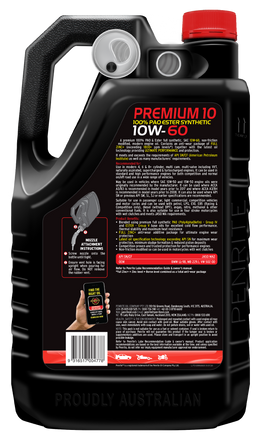 Penrite 10 Tenths Premium 10W-60 Engine Oil 5L - FS10W60005