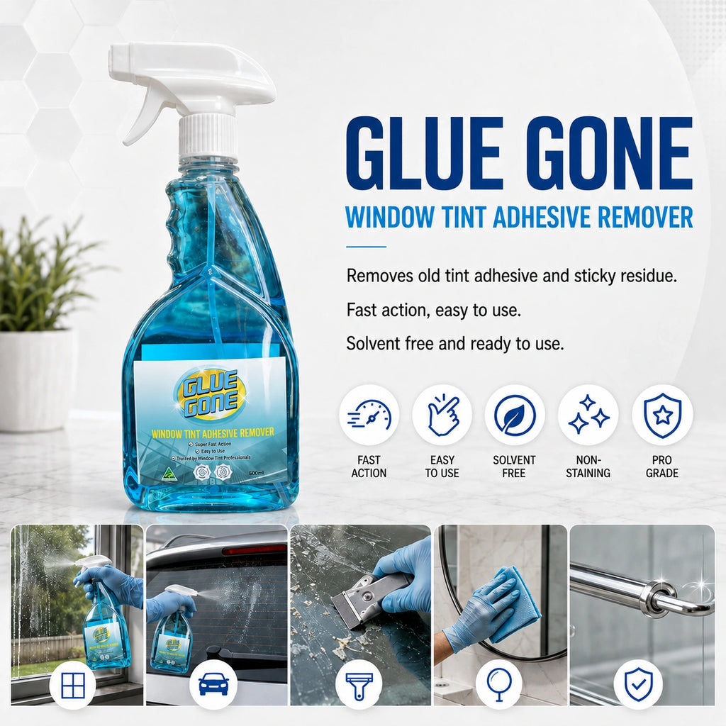 GLUE GONE - Window Tint Adhesive Remover 500ml Spray Bottle - AU Product!!