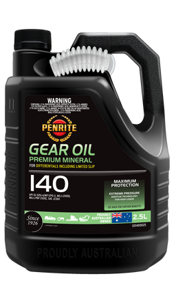 Penrite Gear Oil 140 SAE 140 Mineral Gear & Differential Oil 2.5L - GO1400025