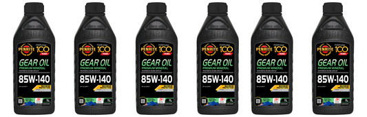 6 X Penrite Gear Oil 85W-140 (Mineral) 1L - GO85140001 (Box)