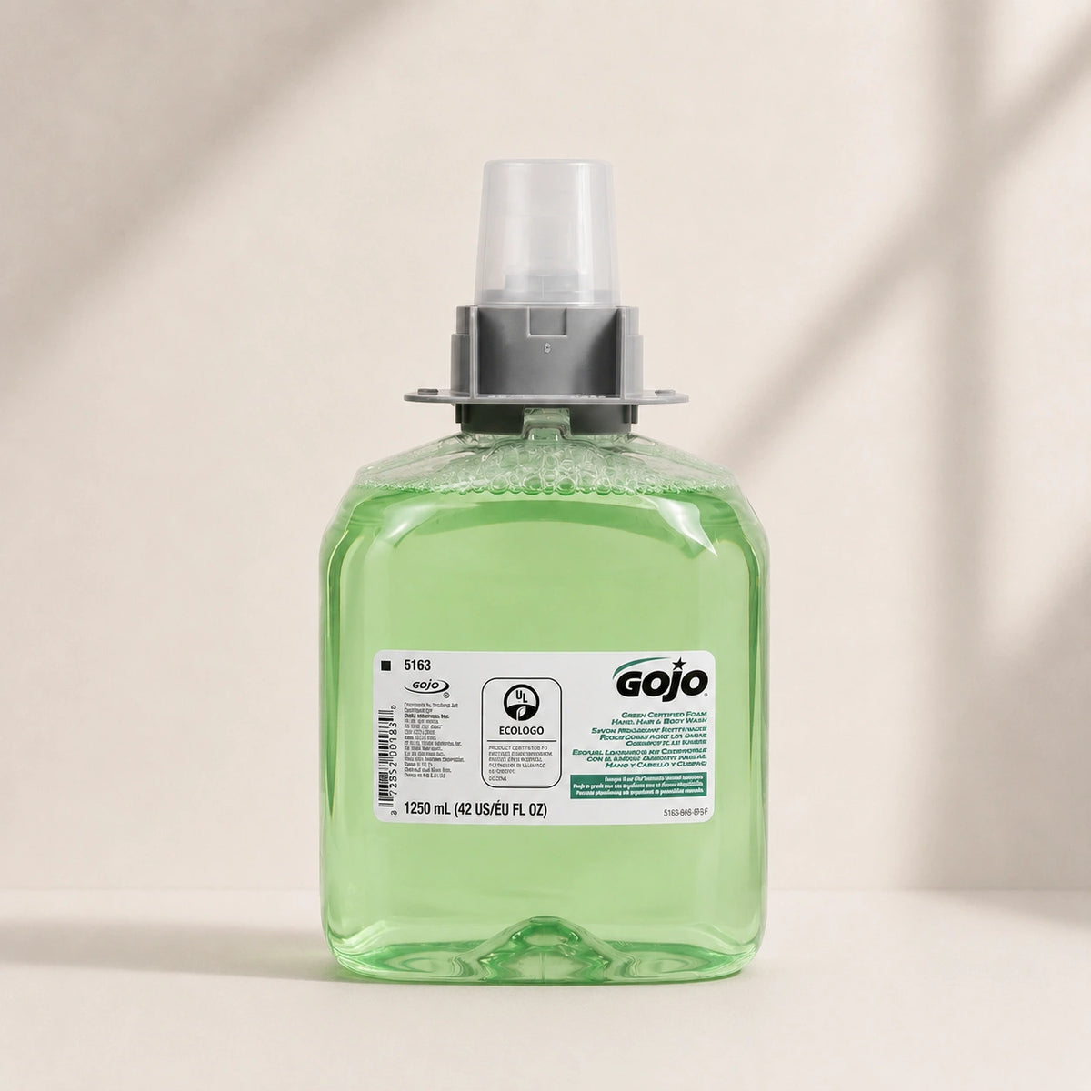 GOJO 5163-04 Green Certified Foam Hand Hair & Body Wash 1250 mL (Pack of 4)