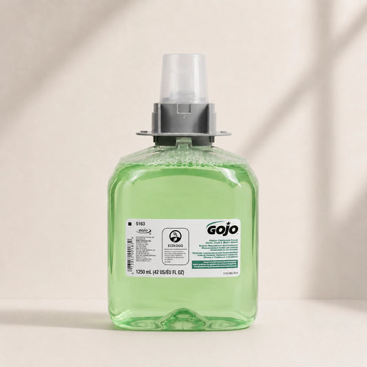 GOJO 5163-04 Green Certified Foam Hand Hair & Body Wash 1250 mL (Pack of 4)