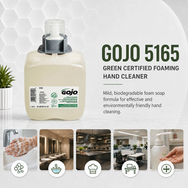 GOJO 5165-04 Green Certified Foaming Hand Cleaner (Pack of 4)