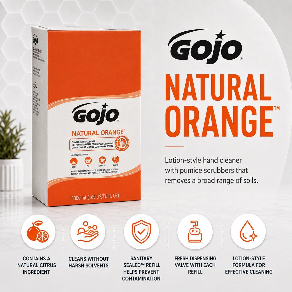 GOJO 7556 NATURAL ORANGE Pumice Hand Cleaner 5L