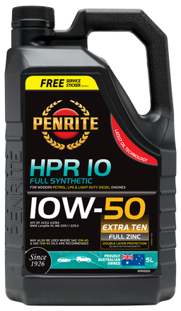 Penrite HPR 10 SAE 10W-50 Engine Oil 5L - HPR10005