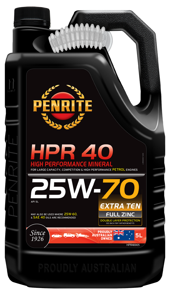 Penrite HPR 40 25W-70 Sl Engine Oil 5L - HPR40005