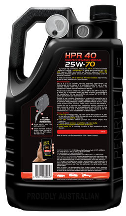 Penrite HPR 40 25W-70 Sl Engine Oil 5L - HPR40005