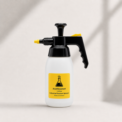 Klager Acid Resistant 1L Industrial Pressure Sprayer
