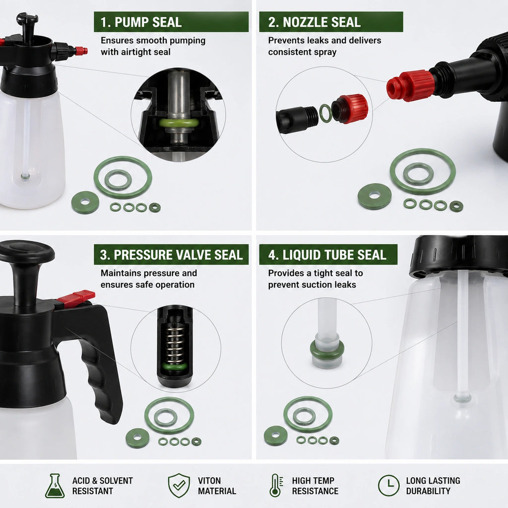 Klager Viton Seals Kit Suitable For Solvent and Acid Resistant Sprayers