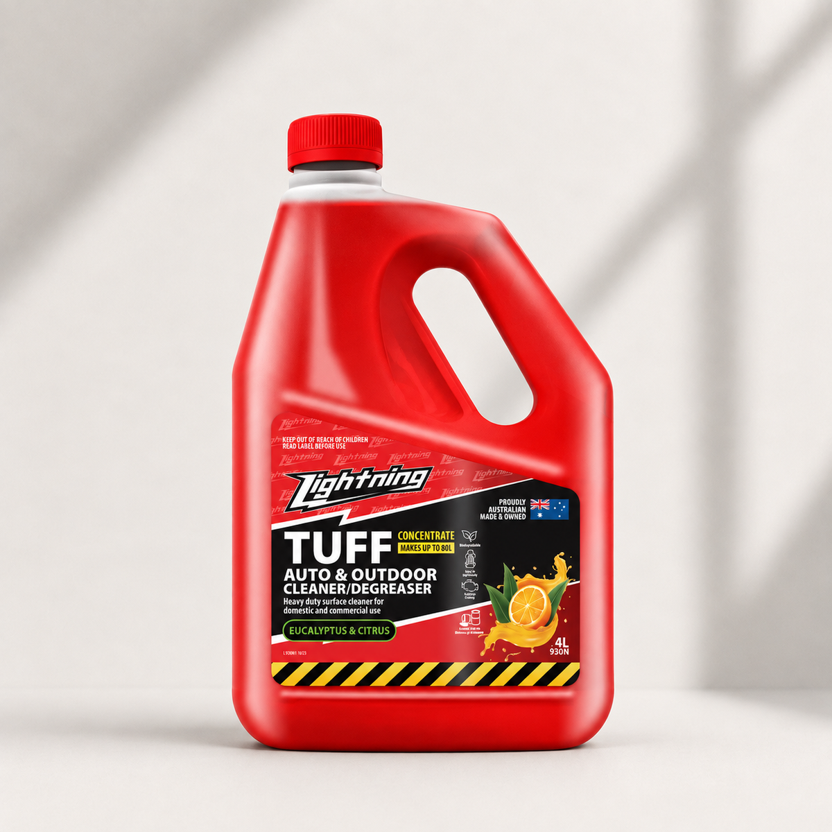 Lightning Tuff 4L - Citrus & Euclayptus Cleaner Degreaser Concentrate