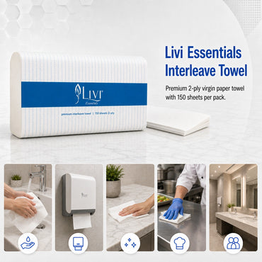 Livi 1415 Premium Compact Hand Towels (2 Ply 16 Packs x 150S/Pack)