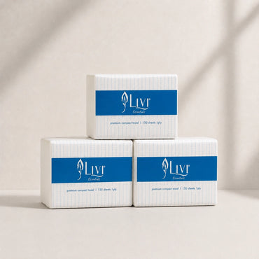 Livi 1416 Essentials Compact Hand Towels (1 Ply 16 Packs x 150S/Pack)