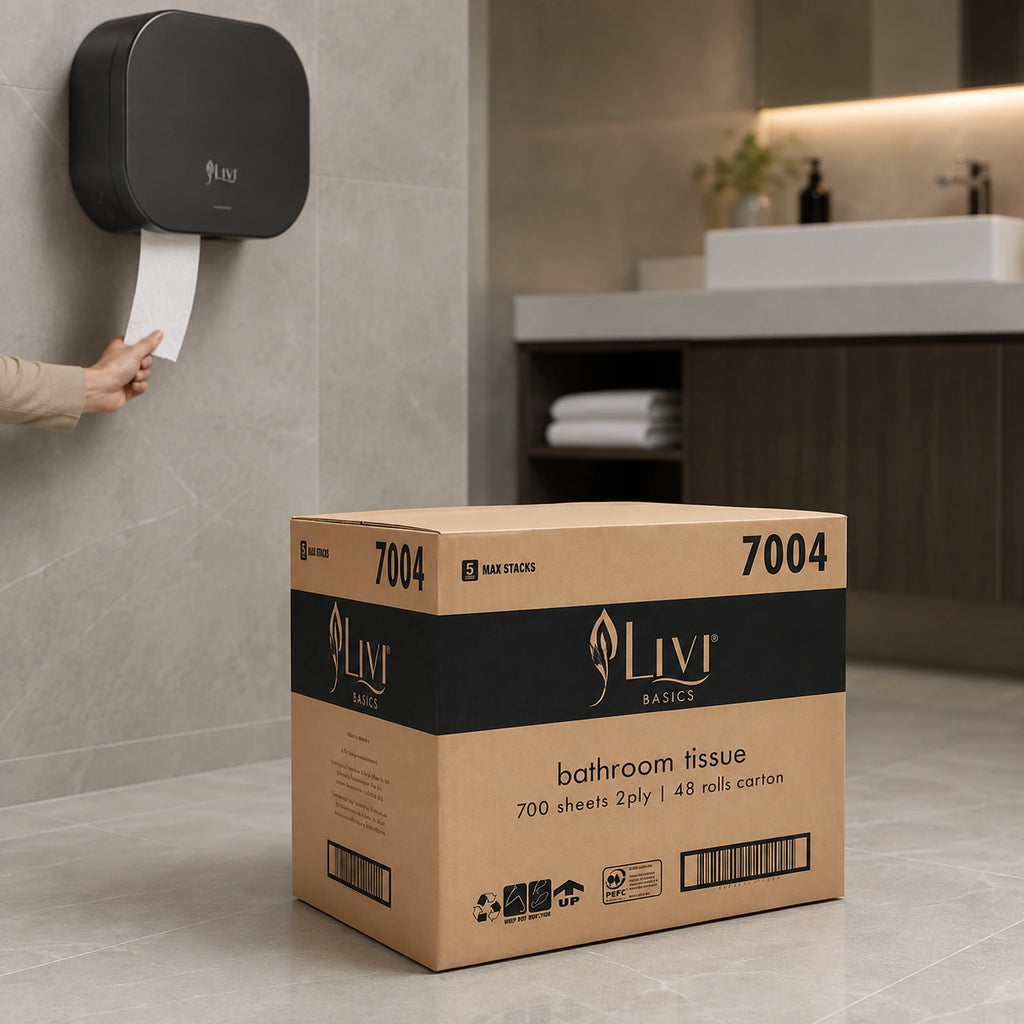 Livi 7004 Basics Toilet Tissue (2 Ply 48 Packs x 700S/Roll)