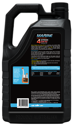 Penrite Marine Outboard 4 Stroke Oil 10W-40 5L - MAR10W40005