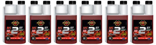 6 X Penrite MC-2ST Full Synthetic Two Stroke Oil 1L - MC2FULLSYN001CP (Box)