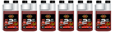 6 X Penrite MC-2ST Full Synthetic Two Stroke Oil 1L - MC2FULLSYN001CP (Box)