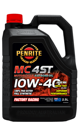 Penrite MC-4ST 4 Stroke Oil Full Synthetic 10W-40 2.5L - MC410W400025