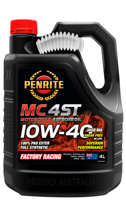 Penrite MC-4ST 10W-40 100% Pao & Ester 4L - MC410W40004
