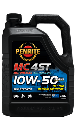 Penrite MC-4ST 4 Stroke Oil Semi Synthetic 10W-50 2.5L - MC410W500025