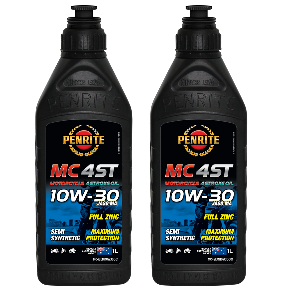 Penrite MC-4ST 10W-30 Semi Synthetic 1L -MC4SEMI10W30001 - Twin Pack