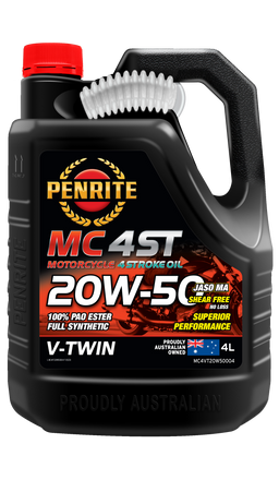 Penrite MC-4ST V Twin 20W-50 100% Pao & Ester 4L - MC4VT20W50004