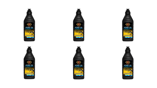 6 X Penrite Fork Oil SAE Synthetic 15W 1L - MCFO15001 (Box)