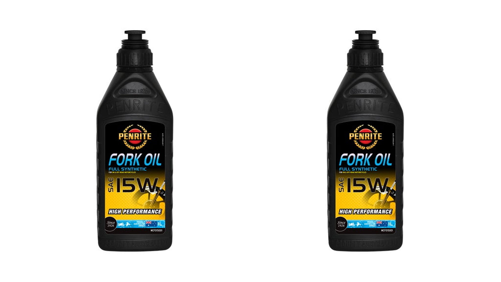 2 X Penrite Fork Oil SAE Synthetic 15W 1L - MCFO15001 (Twin Pack)