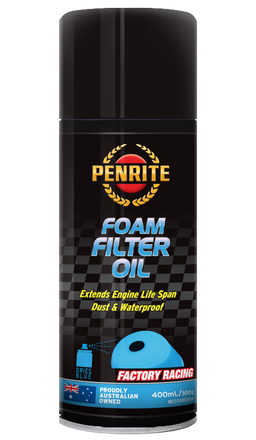 Penrite Foam Filter Oil Aerosol Spray Dust & Water Proof 400ml - MCFOAM0004