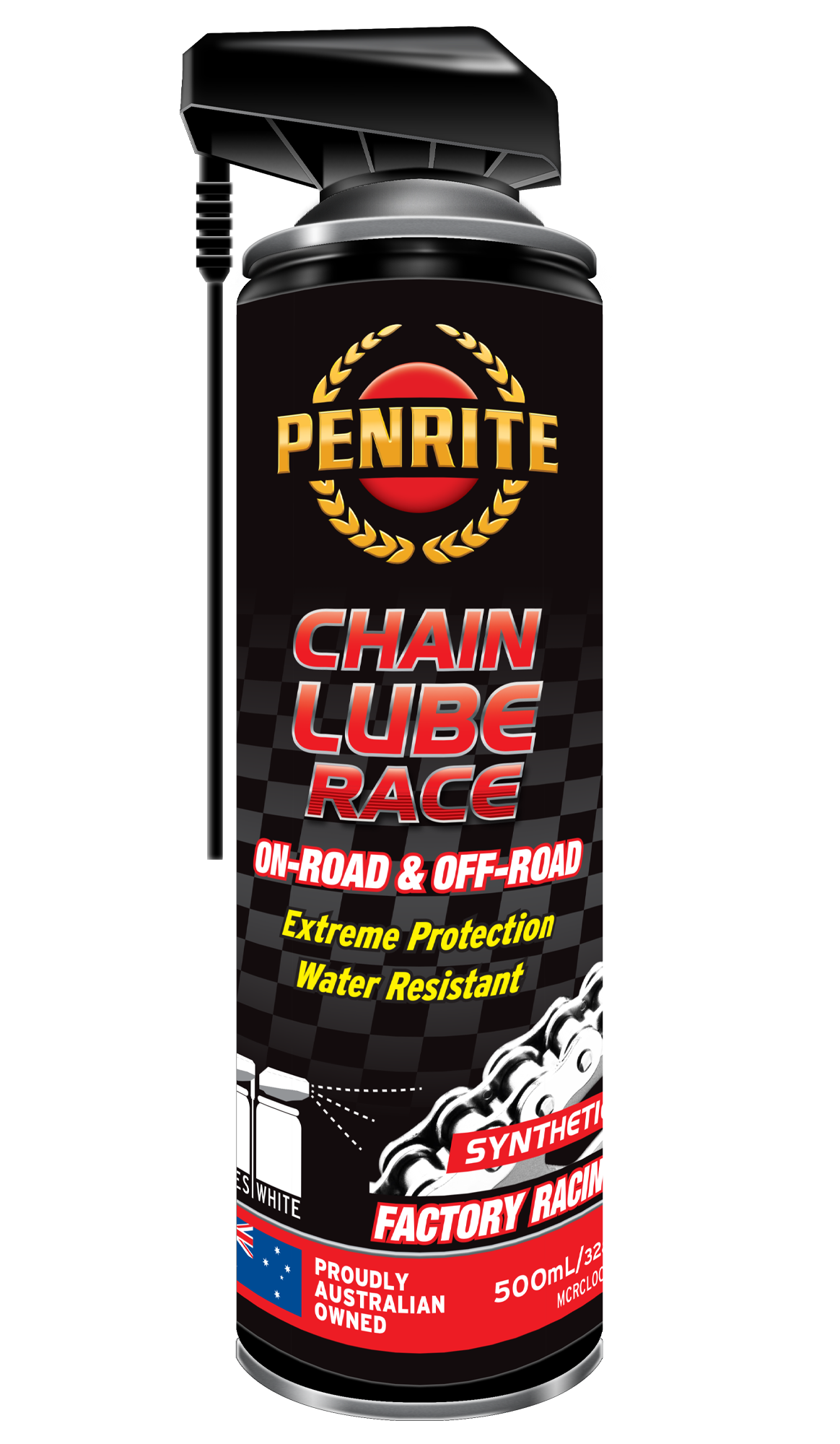 Penrite Race Chain Lube Water Resistant 500ml - MCRCL0005