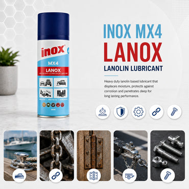 MX4 Lanox Lanolin Lubricant 300g Aerosol