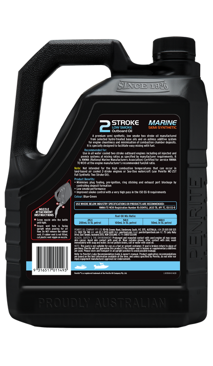 Penrite Marine Outboard 2 Stroke Oil (Semi Syn) 4L - OUTB004
