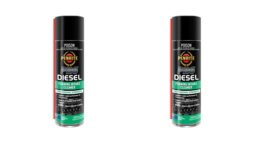 2 X Penrite Foaming Intake Cleaner Diesel P26 130ml - P26DSLAIC000130 (Twin Pack)