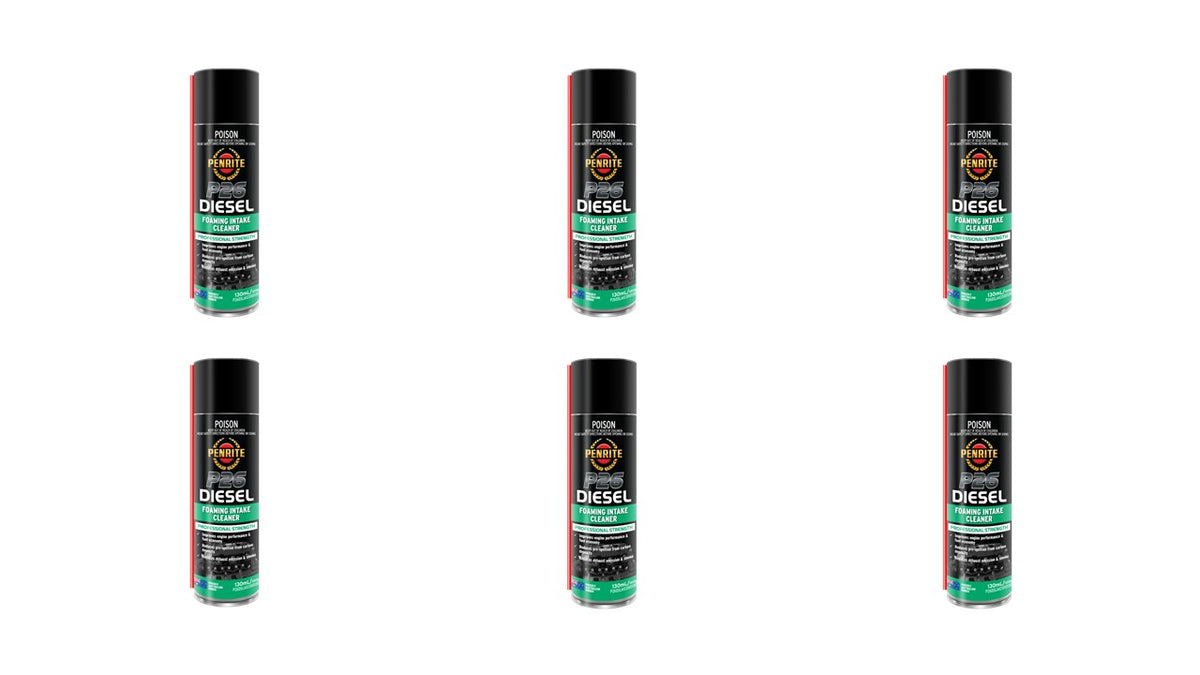 6 X Penrite Foaming Intake Cleaner Diesel P26 130ml - P26DSLAIC000130 (Box)