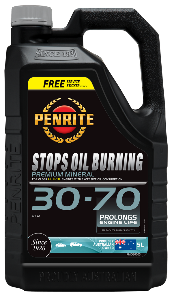 Penrite Stops Burning 30-70 Engine Oil 5L - PMO30005