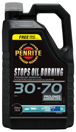 Penrite Stops Burning 30-70 Engine Oil 5L - PMO30005