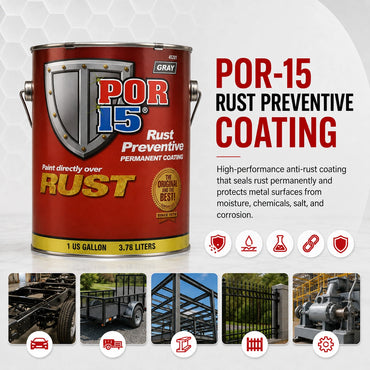 POR-15 Rust Preventive Paint Grey 3.78L - POR45201