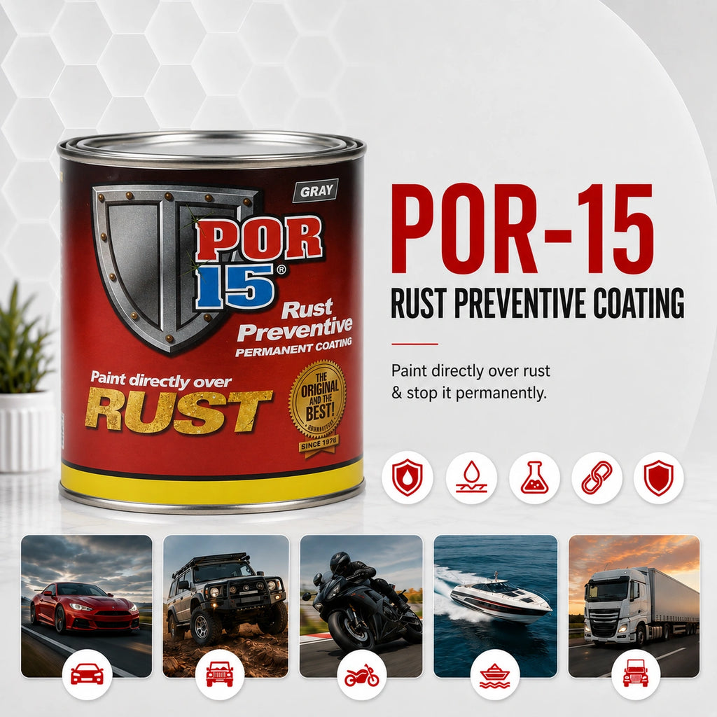 POR-15 Rust Preventive Paint Grey 473ML - POR45208
