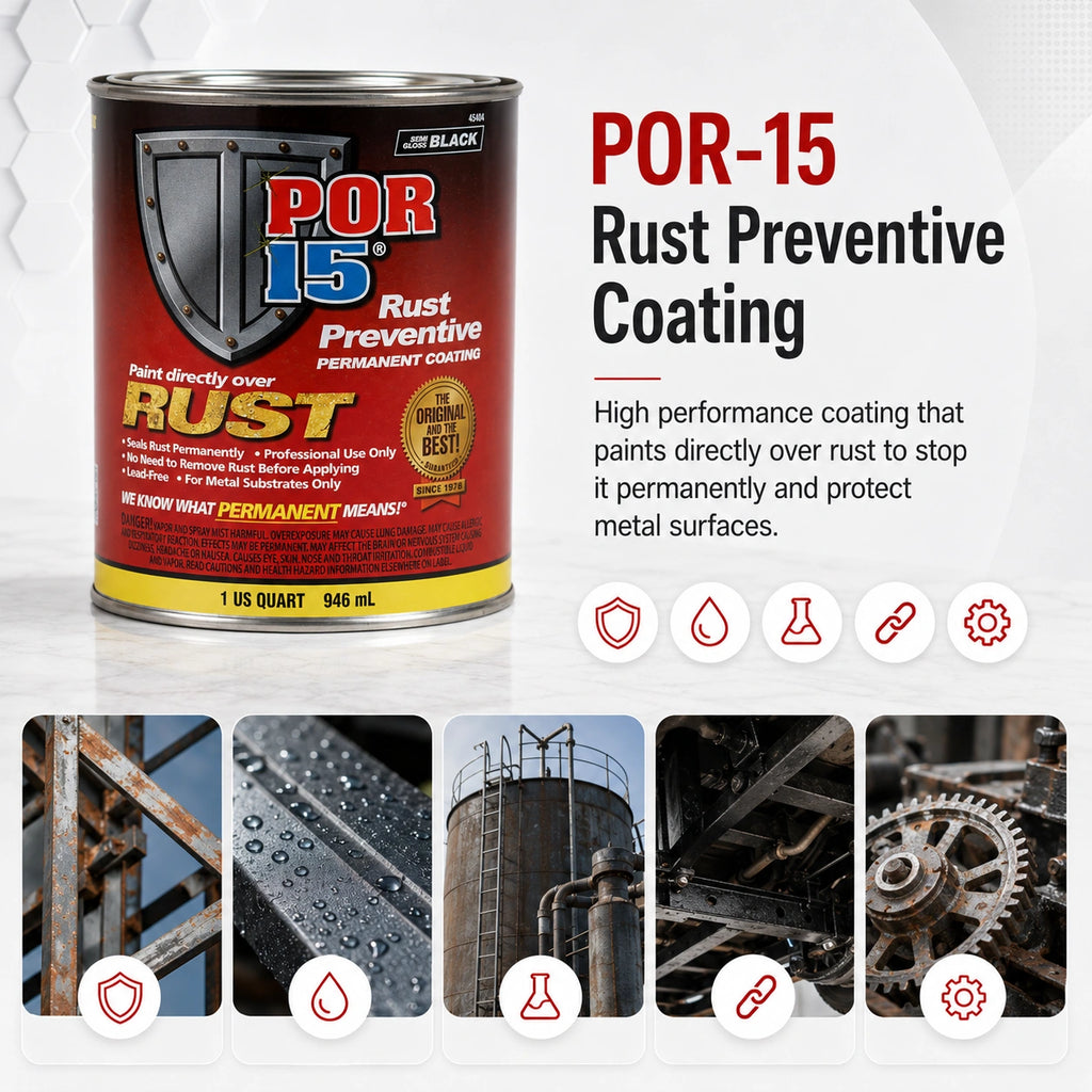 POR-15 Rust Preventive Paint Semi Gloss 946ML - POR45404