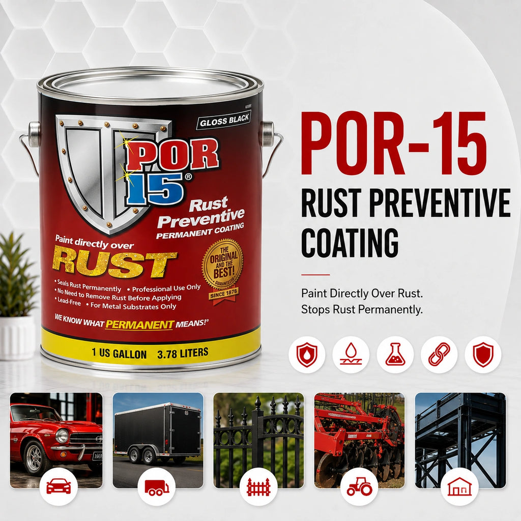 POR-15 Rust Preventive Paint Silver 3.78L - POR45301
