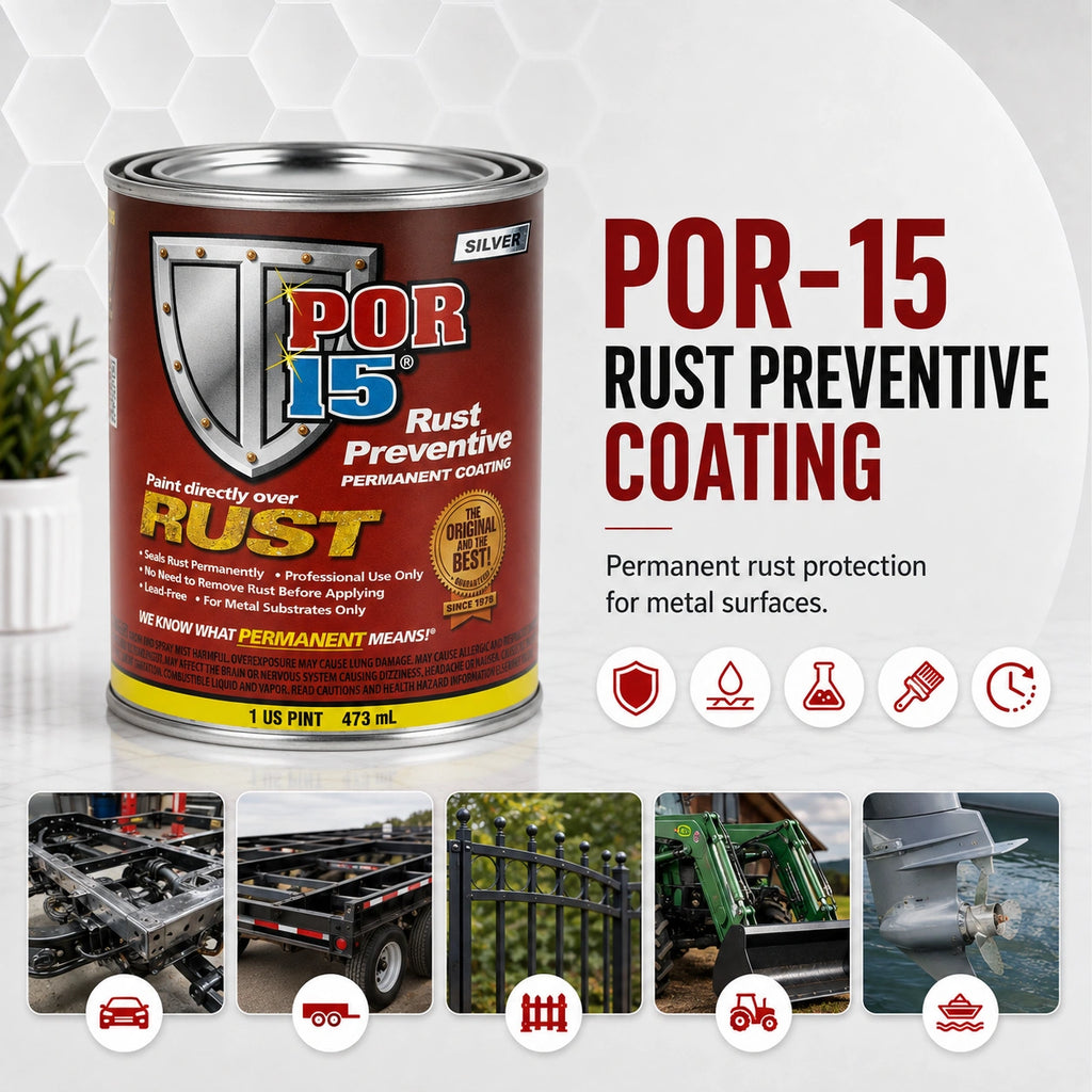 POR-15 Rust Preventive Paint Silver 473ML - POR45308