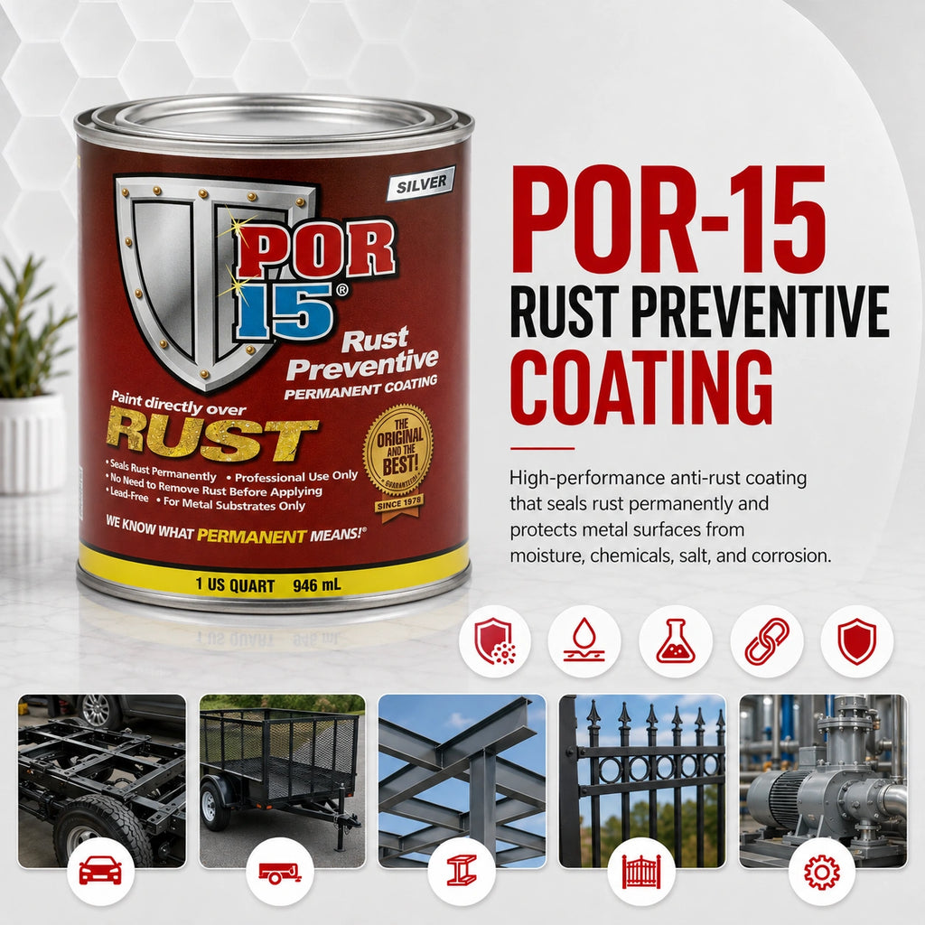 POR-15 Rust Preventive Paint Silver 946ML - POR45304