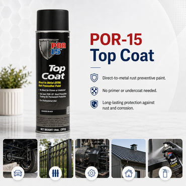 POR-15 Top Coat Chassis Black Aerosol 397G - POR45918