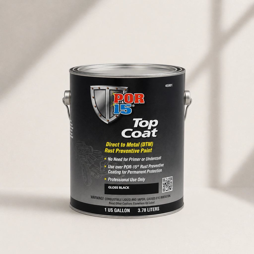 POR-15 Top Coat Gloss Black 3.78L - POR45801