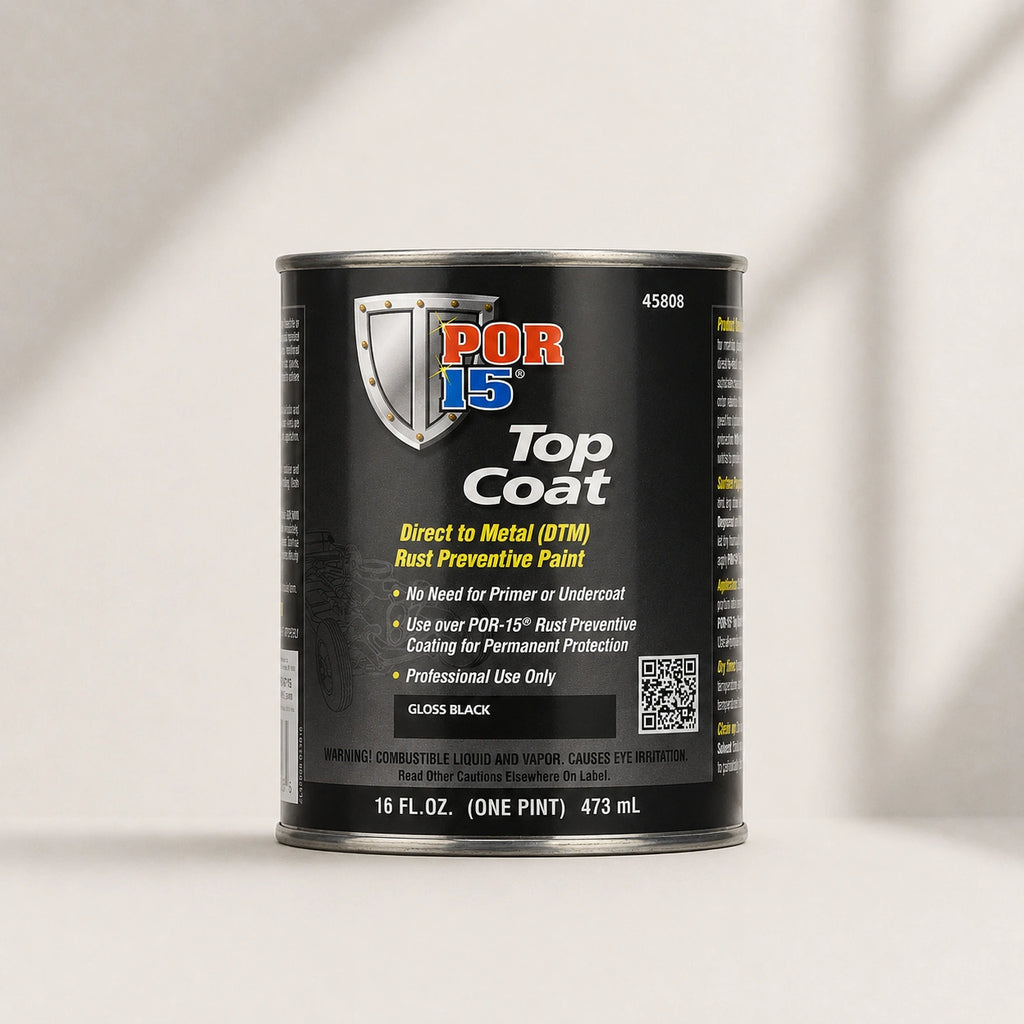 POR-15 Top Coat Gloss Black 473ML - POR45808