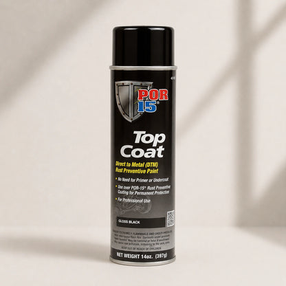 POR-15 Top Coat Gloss Black Aerosol 397G - POR45818